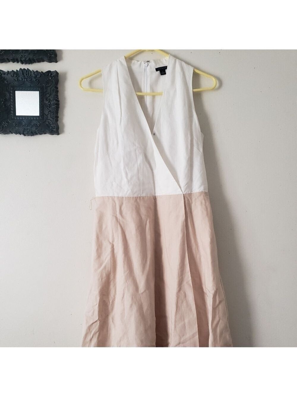 Ann Taylor Linen Blend Wrap Dress